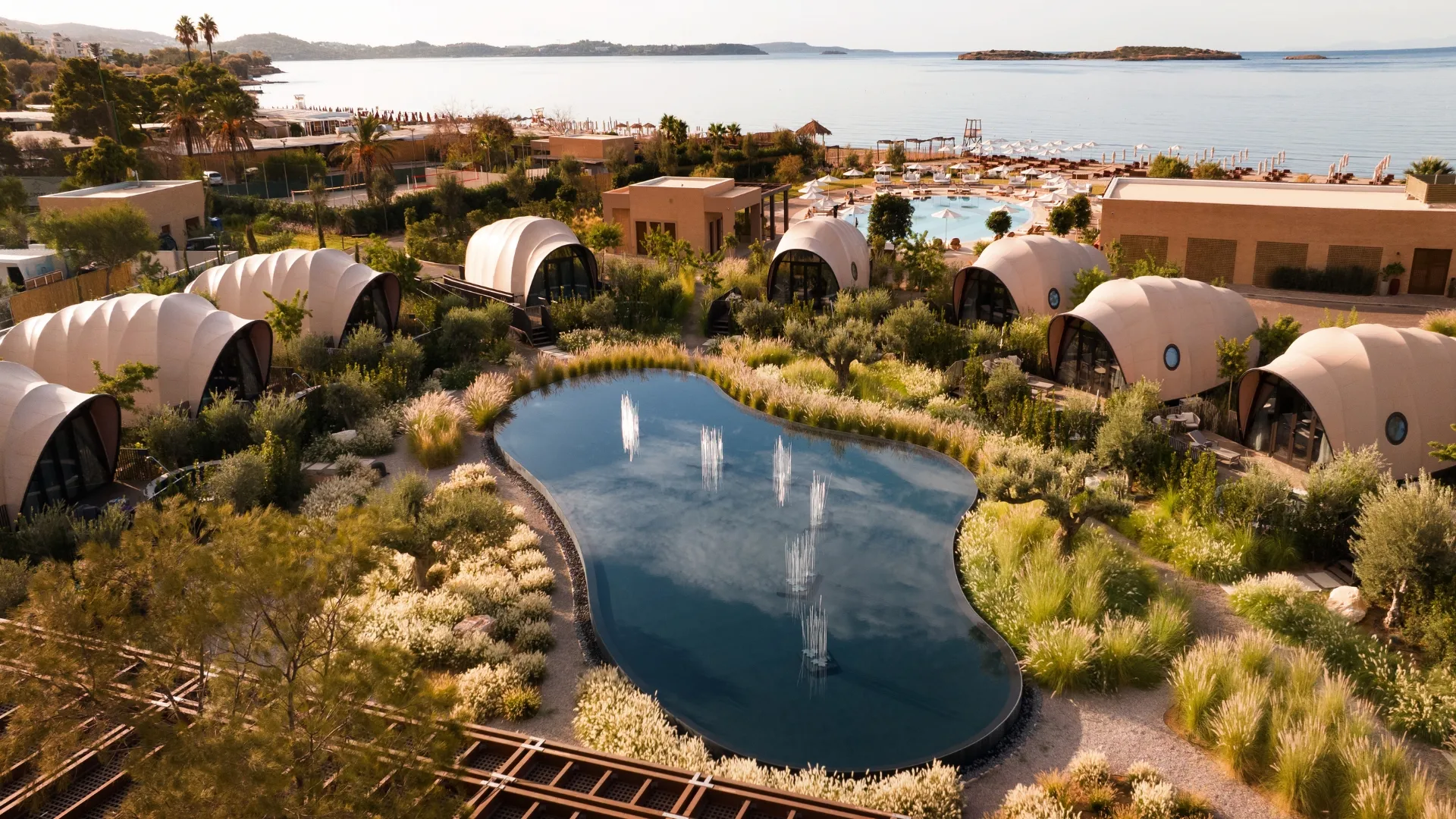 91 Athens Riviera Domes glamping resort plunge pool Vouliagmeni — photo 5