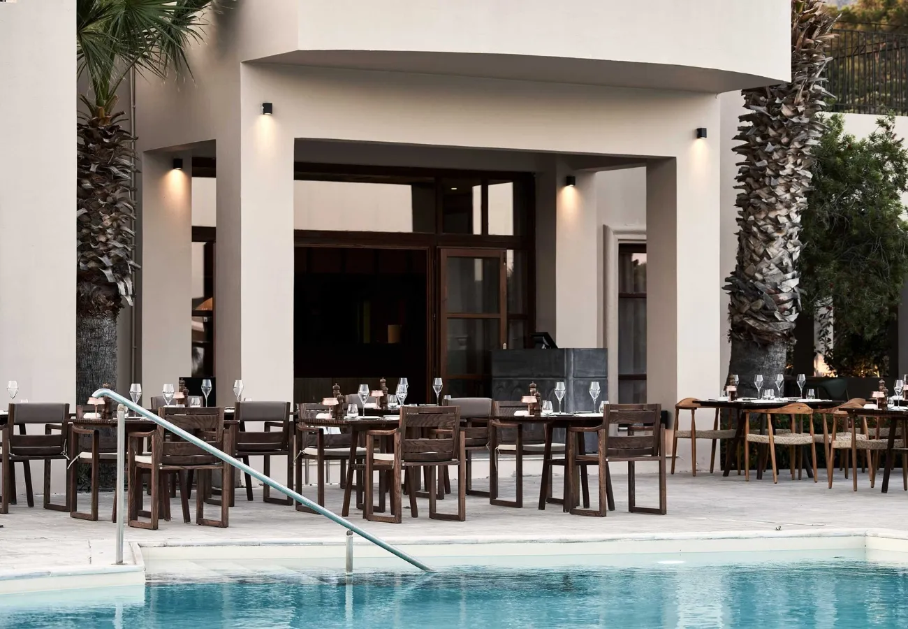 Authentic Italian cuisine served at Tesoro Mio restaurant in Aulus Lindos Rhodes