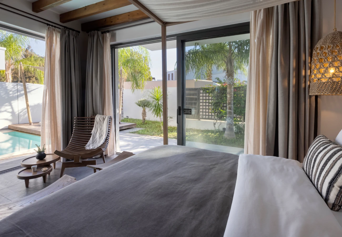 Suite with Private Pool at Aulūs Lindos Rhodes