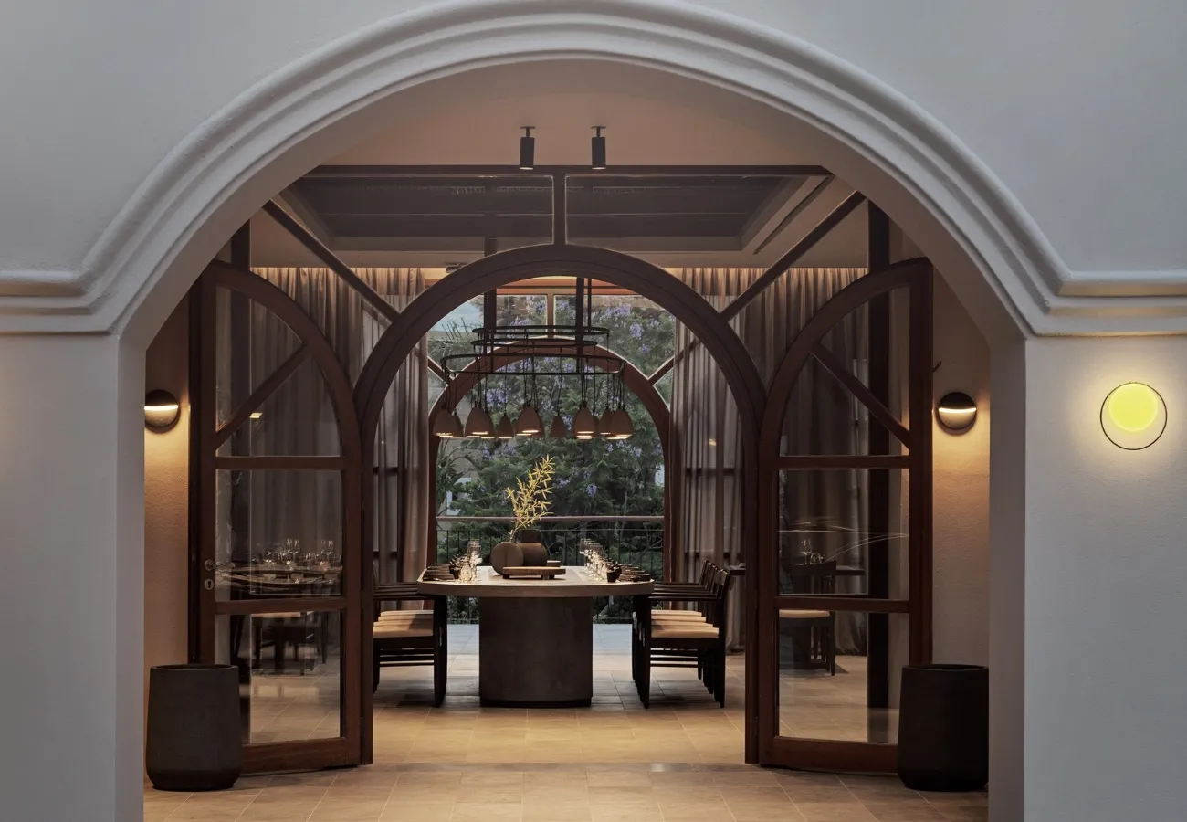 Elegant interior of Yellow Sea Restaurant offering high Asian cuisine at Aulus Lindos Rhodes