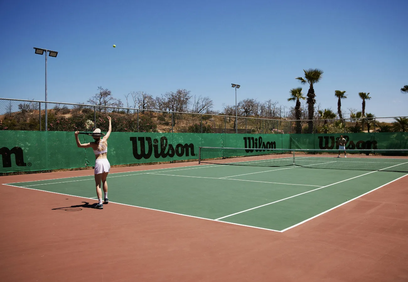 All-inclusive resort with tennis courts in Rhodes
