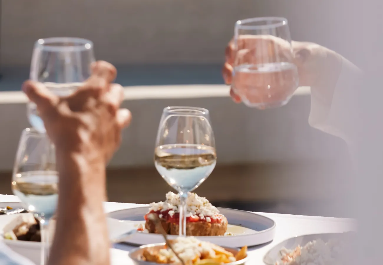 Ultra All-Inclusive dining at Aulūs Lindos Rhodes resort