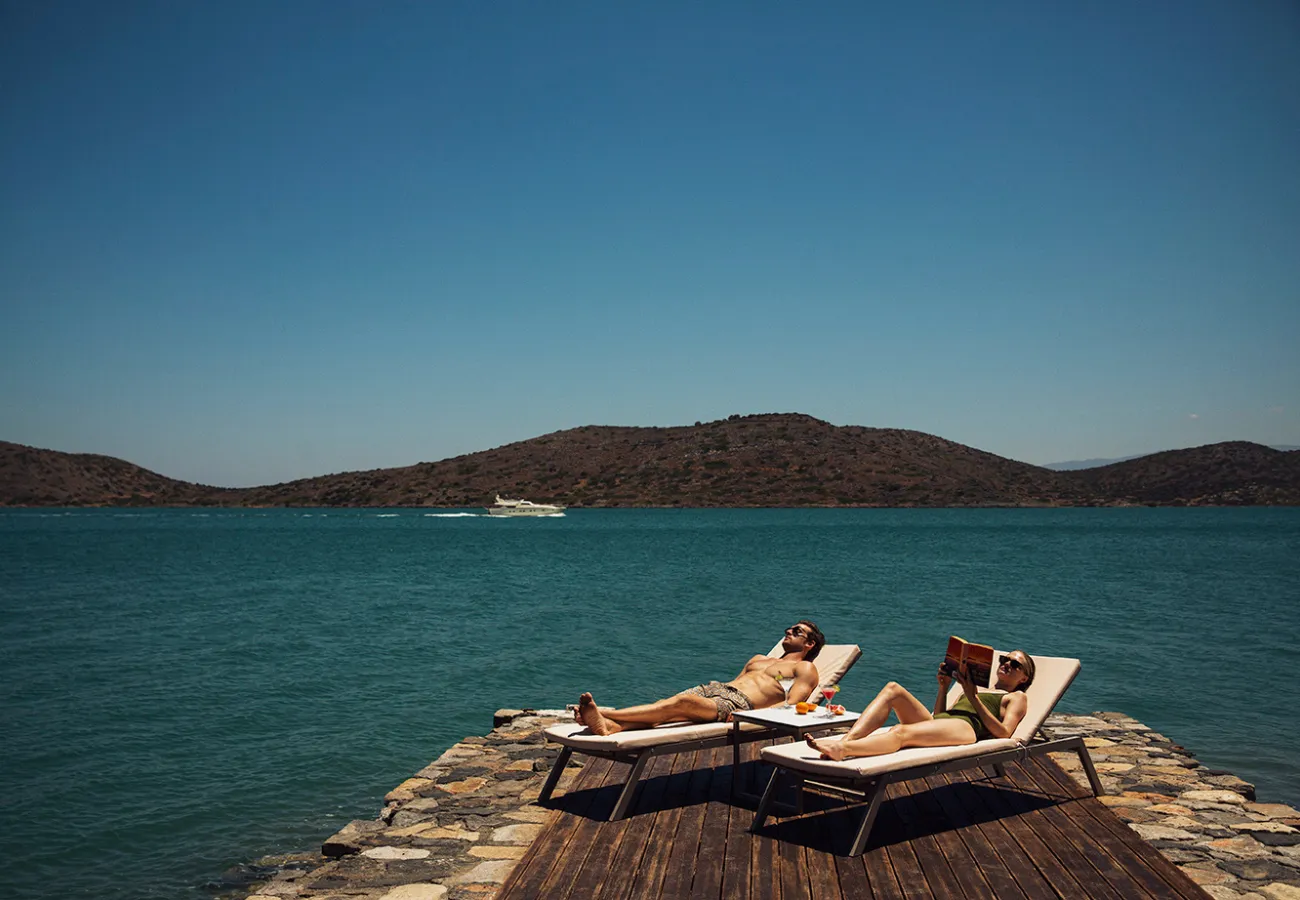 Spinalonga View from Luxury Hotel in Elounda