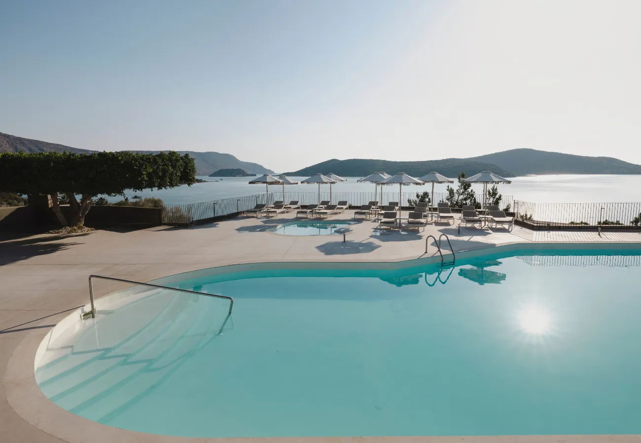 Best Pool with Sea View in Elounda