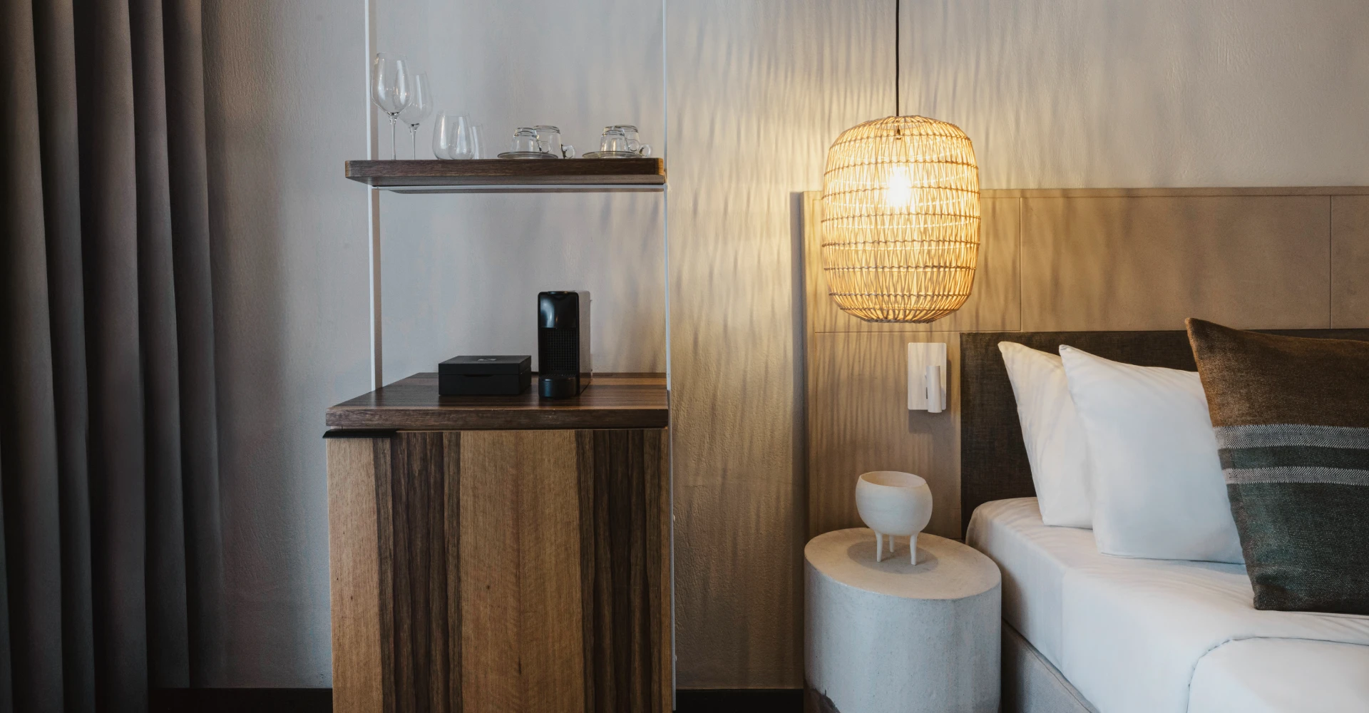 Sapphire Cozy Nest Room Detail in Domes Aulus Elounda