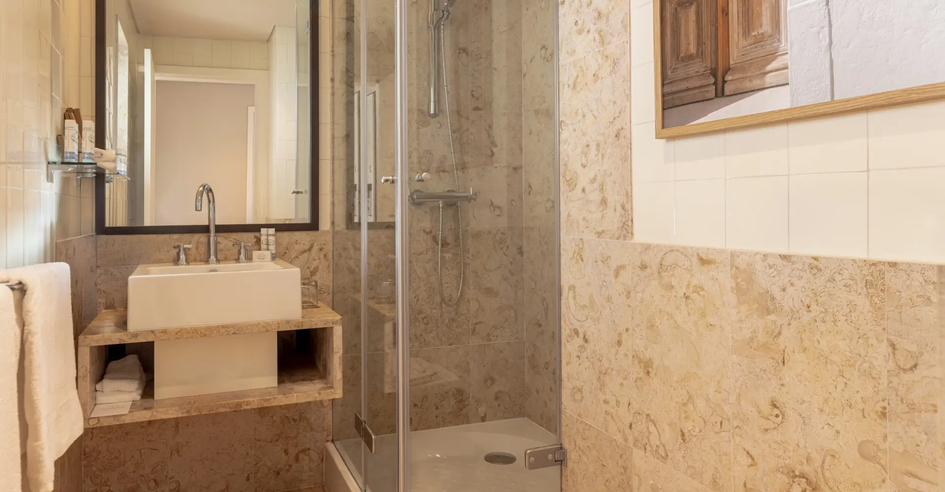 Spacious bathroom of the residence