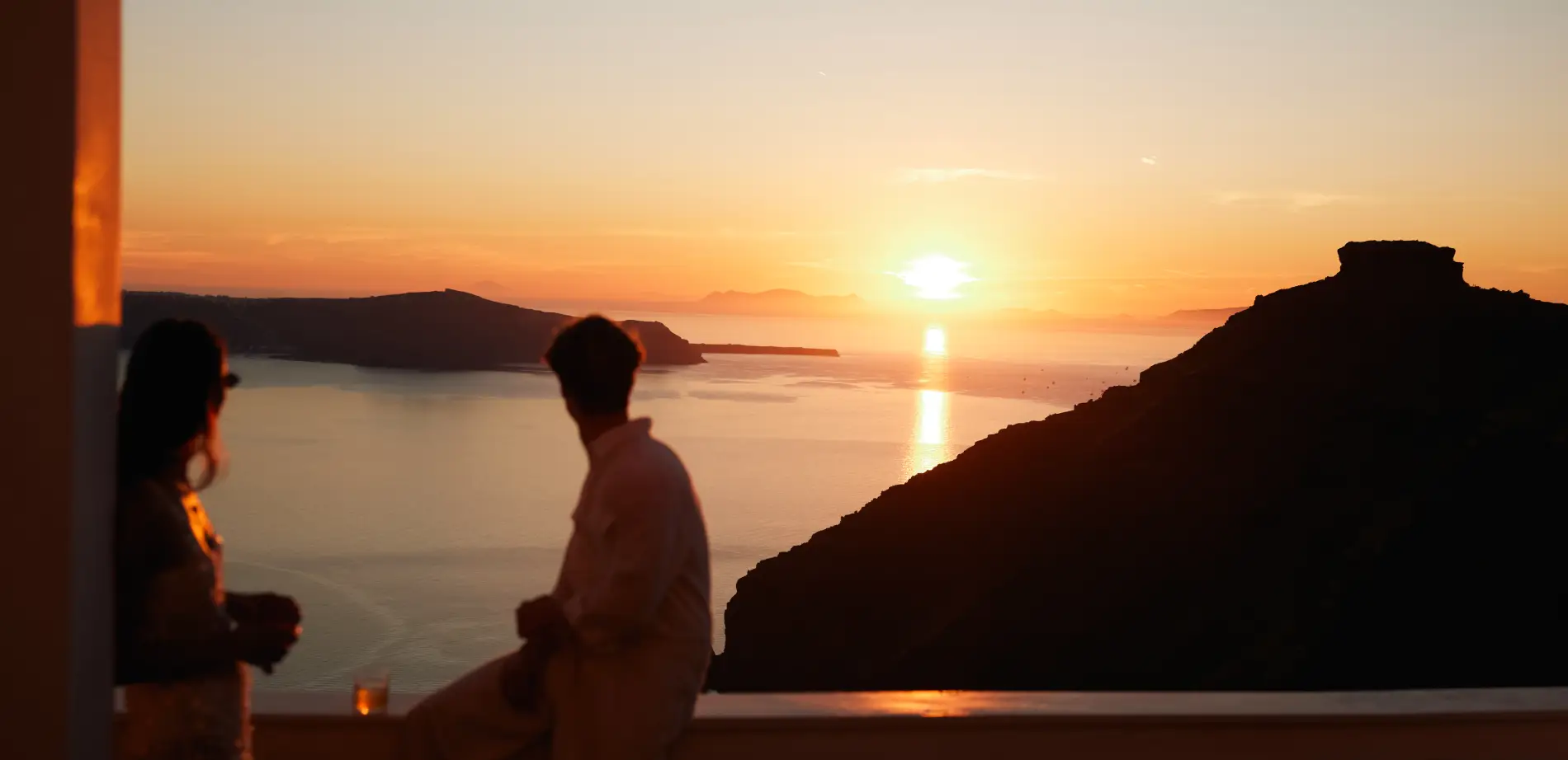 Boutique hotel with sunset views in Santorini