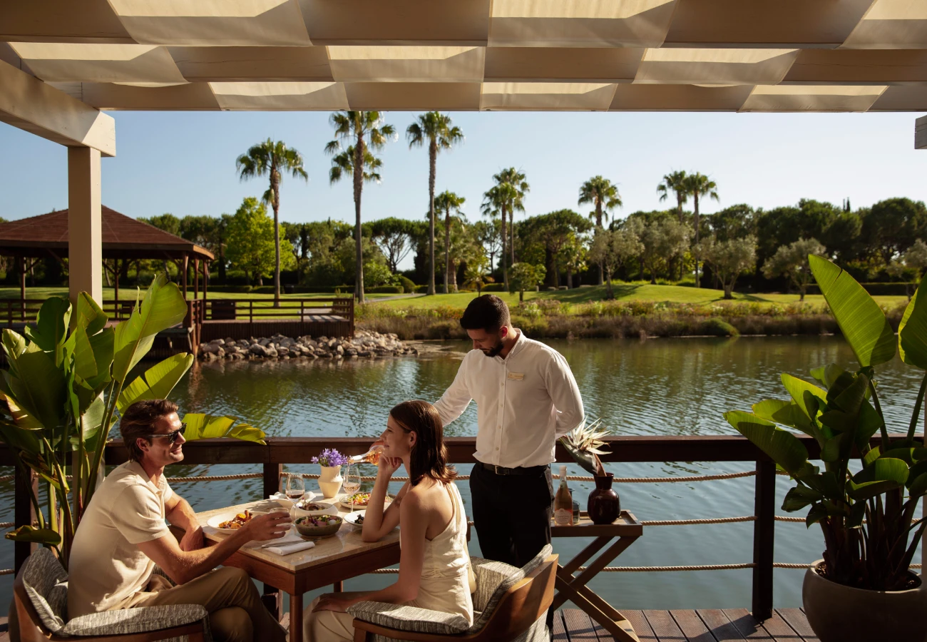 complimentary Half Board dining at Domes Lake Algarve