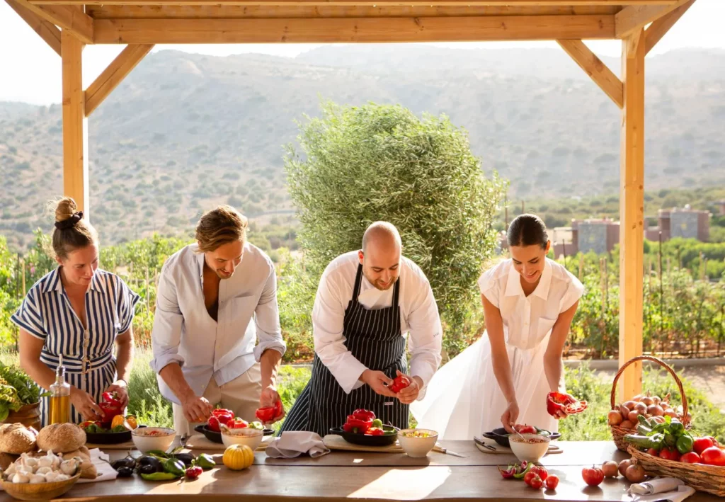 Is Cooking Greek Dishes with a View the New Luxury?