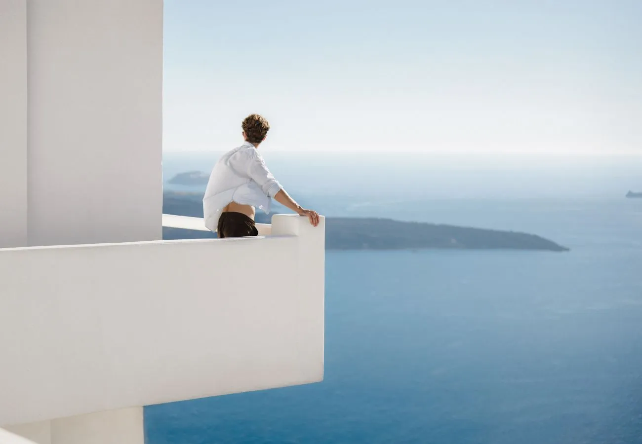 The Most Private Spot in Santorini's Busiest Hub